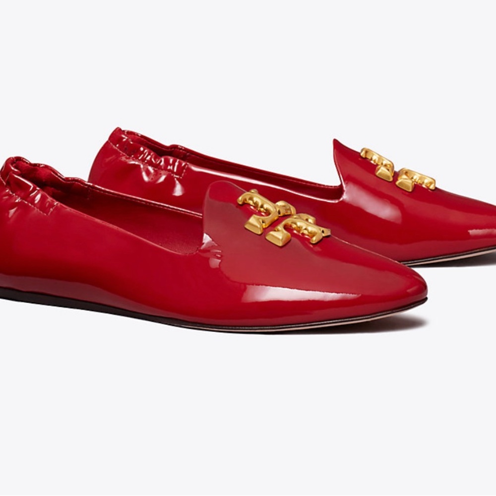 Brands New, Never Used, NWT. Tory Burch Eleanor Loafers in Red size 8.